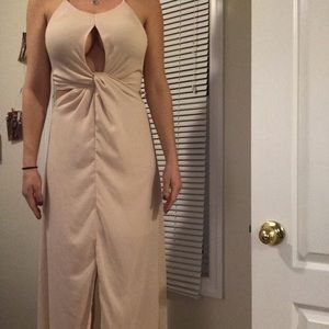 Twist Front Midi Dress